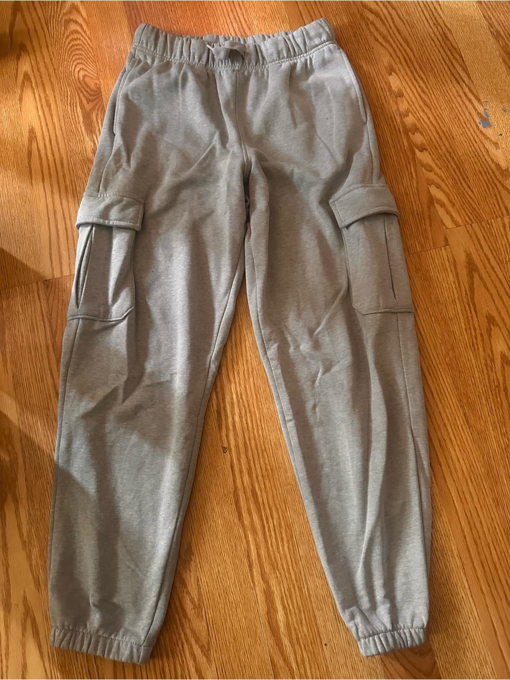 kids  10-12 Old Navy Light Grey Cargo Jogger Pants